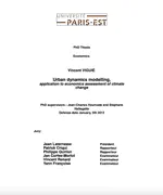 🎓 PhD thesis : Urban Dynamics Modelling, Application to Economic Assessment of Climate Change