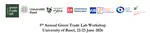 Participation to the 5th Annual Green Trade Lab Workshop (University of Basel)